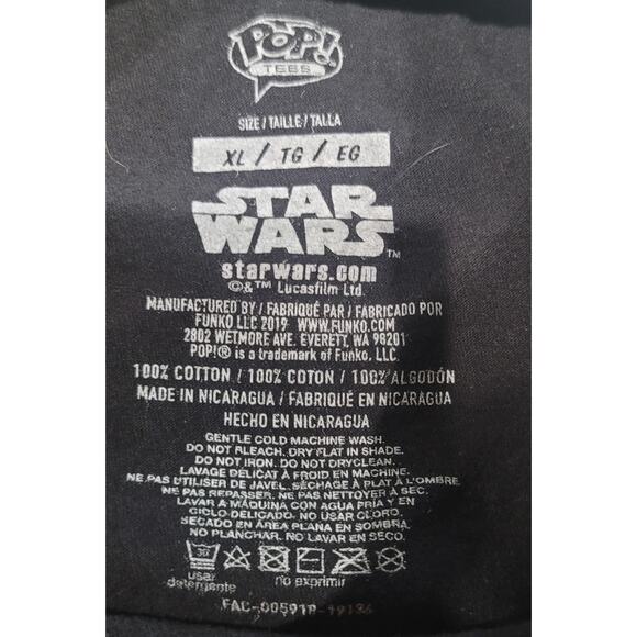 Pop Tees Black Darth Vader I Am Your Father Men's T-Shirt XL Funko Pop Star Wars - Picture 4 of 4